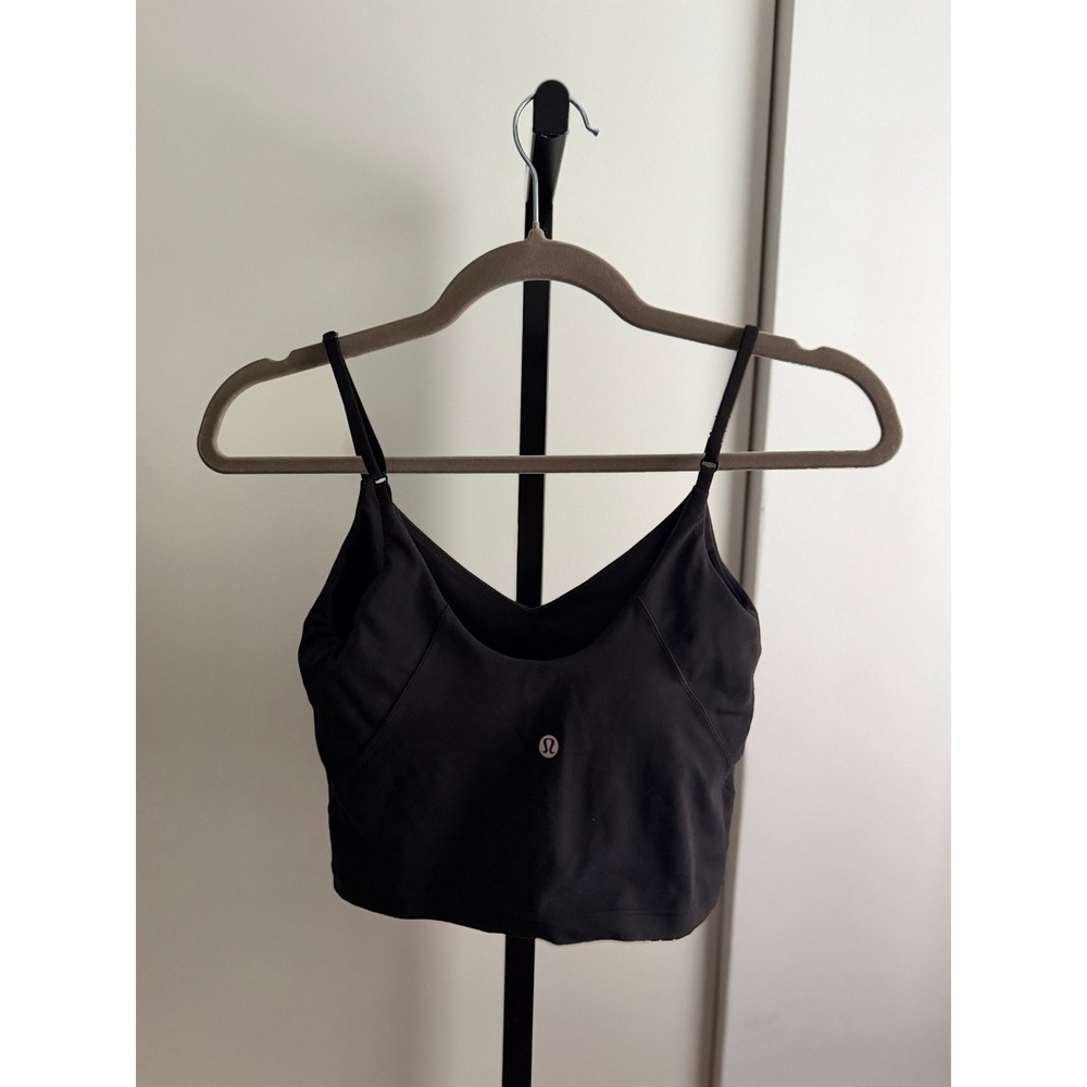 Lululemon Align Cropped Cami Tank Top - Size 4 - Black